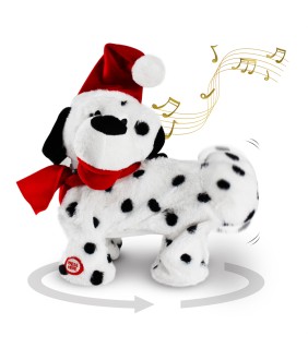 Twerking Dog Toy - Singing and Dancing Christmas Decorations Plush Puppy with Santa Claus Outfit, Soft and Cute Stuffed Animal for Kids and Lovers