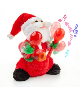 Rock Santa Singing and Dancing Chrismas Toy Christmas Dolls Christmas Electric Dancing Music Santa Claus Doll Xmas Gift for Kids